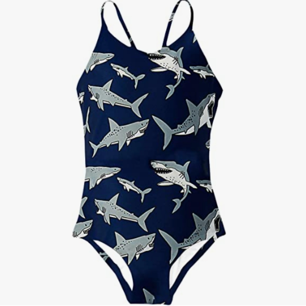 BFUSTYLE Blue Sea Shark for girls Size 3-6